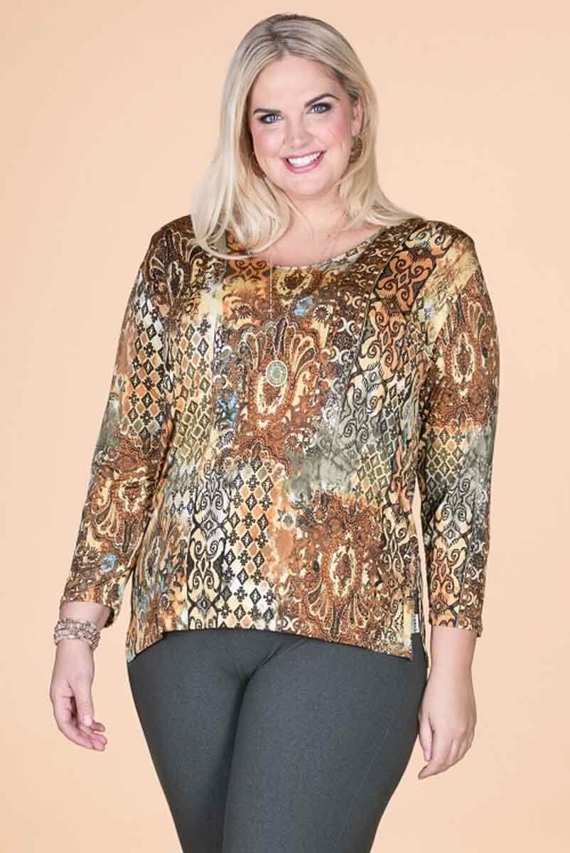 plus size solid tops